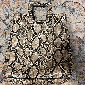 Elegant Snakeskin Tote Bag